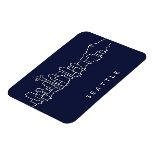 Seattle Skyline Magnet (Linke Seite)