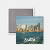 Seattle Skyline Magnet (Vorderseite/Rückseite)