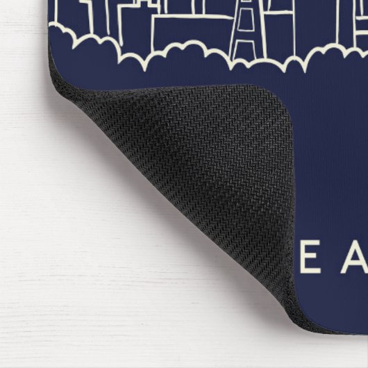 Seattle-Skyline Mousepad (Ecke)