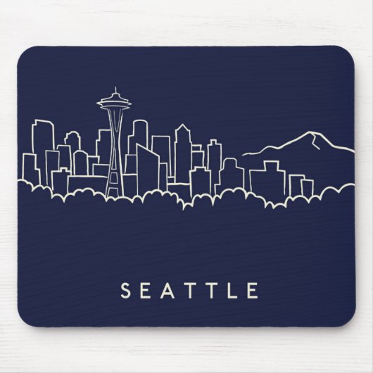 Seattle-Skyline Mousepad (Vorne)