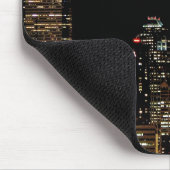 Seattle-Skyline nachts, mit Raum-Nadel Mousepad (Ecke)