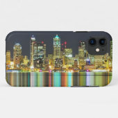 Seattle-Skyline nachts mit Reflexion Case-Mate iPhone Hülle (Rückseite (Horizontal))