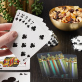 Seattle Skyline nachts mit Reflexion Spielkarten (In Situ)