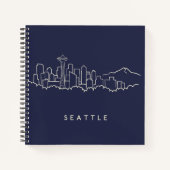 Seattle Skyline Notizblock (Vorderseite)