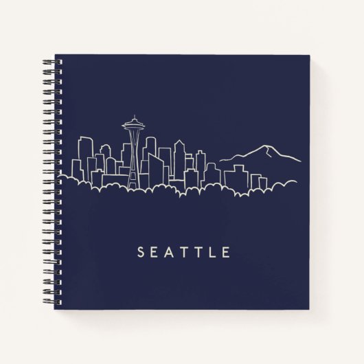 Seattle Skyline Notizblock (Vorderseite)