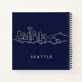 Seattle Skyline Notizblock (Rückseite)