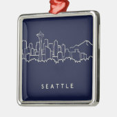 Seattle-Skyline Ornament Aus Metall (Links)