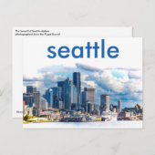 Seattle Skyline Postcard Postkarte (Vorne/Hinten)