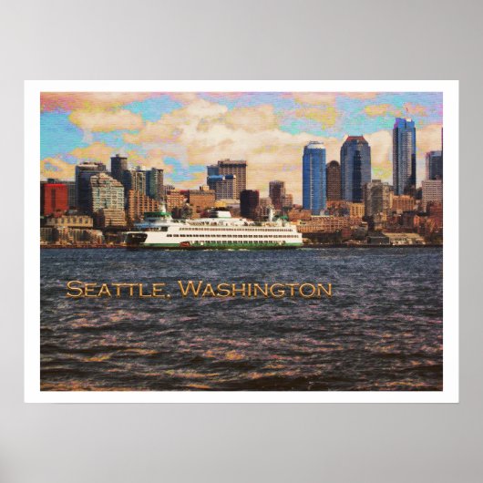 Seattle Skyline Poster (Vorne)
