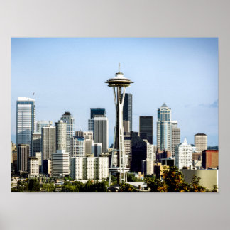 Seattle-Skyline Poster