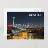 Seattle Skyline Postkarte (Vorne/Hinten)