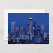 Seattle Skyline Postkarte (Vorne/Hinten)
