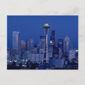 Seattle Skyline Postkarte (Vorderseite)