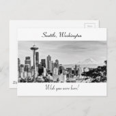 Seattle Skyline Postkarte (Vorne/Hinten)