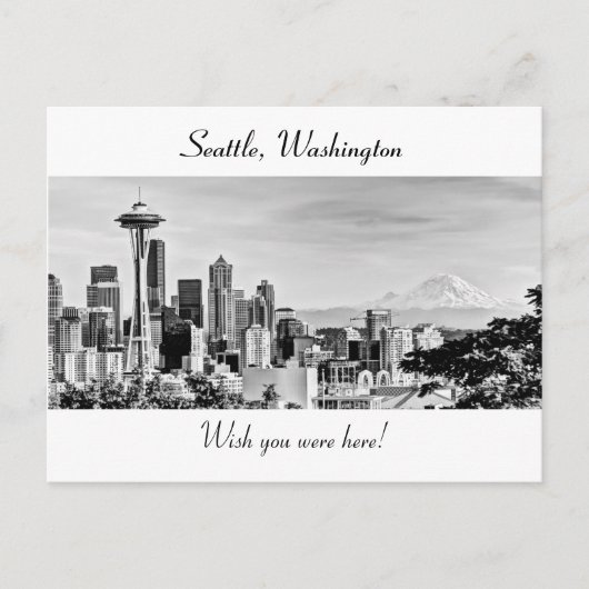 Seattle Skyline Postkarte (Vorderseite)