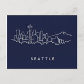 Seattle Skyline Postkarte (Vorderseite)