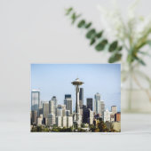 Seattle-Skyline  Postkarte (Stehend Vorderseite)