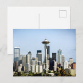 Seattle-Skyline  Postkarte (Vorne/Hinten)