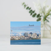 Seattle Skyline Postkarte (Stehend Vorderseite)