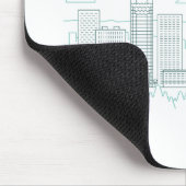 Seattle Skyline Stroke Mousepad (Ecke)