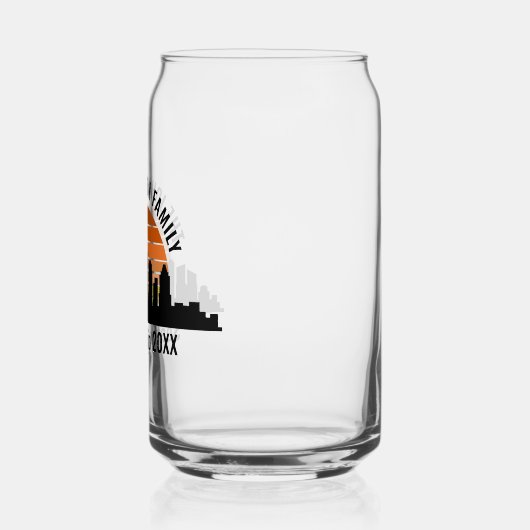 Seattle Skyline Sunset Custom Family Trip Dosenglas (Links)