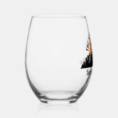Seattle Skyline Sunset Custom Family Trip Weinglas Ohne Stiel (Rechts)