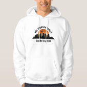 Seattle Skyline Sunset Custom Family Vacation Hoodie (Vorderseite)