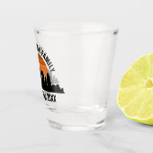 Seattle Skyline Sunset Custom Family Vacation Schnapsglas (Rechts)