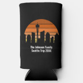 Seattle Skyline Sunset Personalisiert Selters Dosenkühler (Vorderseite)
