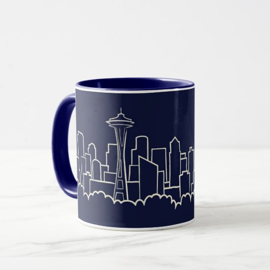 Seattle-Skyline Tasse (Vorderseite Links)