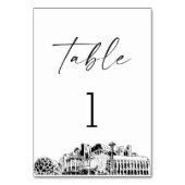 Seattle Skyline Tischnummer 3.5x5 Card (Vorderseite)