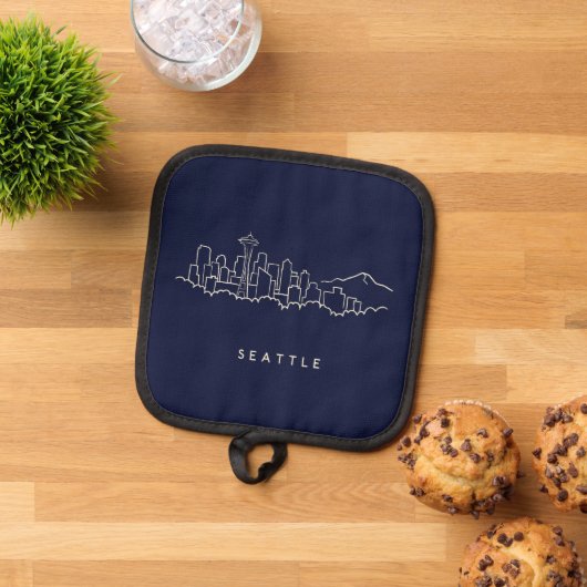 Seattle Skyline Topflappen (Oben Unten)