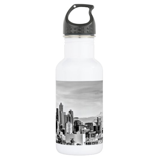Seattle-Skyline Trinkflasche (Vorderseite)