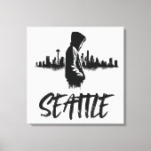 Seattle Skyline Urban Leinwand Art (Vorderseite)