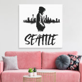 Seattle Skyline Urban Leinwand Art (Insitu (Wohnzimmer))