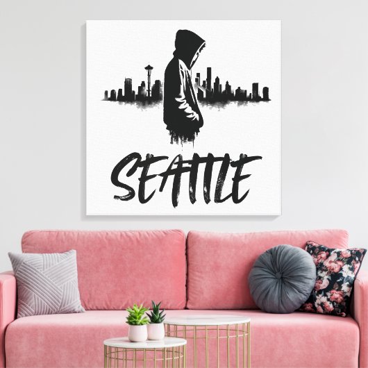 Seattle Skyline Urban Leinwand Art (Insitu (Wohnzimmer))