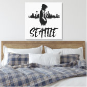 Seattle Skyline Urban Leinwand Art (Insitu (Schlafzimmer))