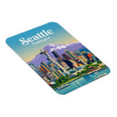 Seattle Skyline USA Magnet (Rechte Seite)