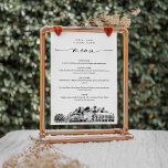 Seattle Skyline Wedding Dinner Menu Card 12x18<br><div class="desc">Die Skyline Collection ist ein atemberaubendes Sortiment an sorgfältig gezeichneten Stadtskylines,  die das Wesen der ikonischen Stadtlandschaften erfassen. Diese Kollektion,  die sich perfekt für Großveranstaltungen oder Hochzeiten in Urlaubsort gleichermaßen eignet,  verkörpert den zeitlosen Charme der Stadt und bringt eine elegante Touch zu Ihrem ganz besonderen Tag.</div>