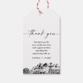 Seattle Skyline Wedding Vielen Dank für Ihre Unter Geschenkanhänger (Vorderseite)