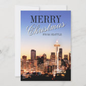 Seattle Skyline zu Weihnachten (Vorderseite)