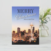 Seattle Skyline zu Weihnachten (Stehend Vorderseite)