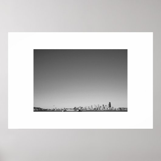 Seattle Skyscrapers Poster (Vorne)
