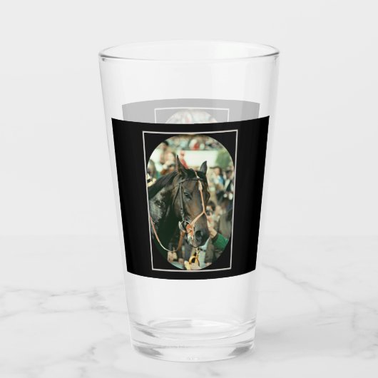 Seattle Slew Thoroughbred 1978 Glas (Rückseite)