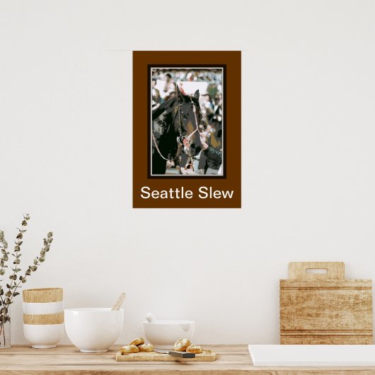 Seattle Slew Thoroughbred 1978 Poster (Küche)