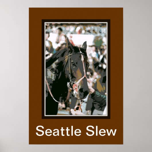 Seattle Slew Thoroughbred 1978 Poster (Vorne)
