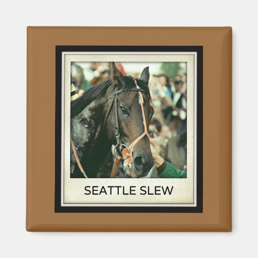 Seattle Slew Vollblut 1978 Magnet (Vorne)