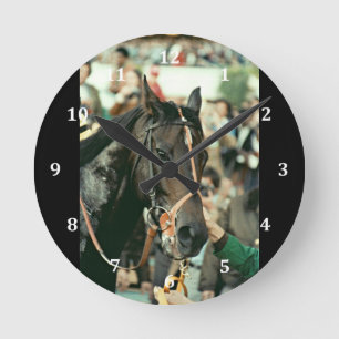Seattle Slew Vollblut 1978 Runde Wanduhr