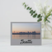 Seattle Sonnenaufgang Postkarte (Stehend Vorderseite)