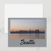 Seattle Sonnenaufgang Postkarte (Vorne/Hinten)